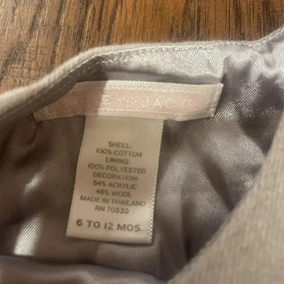 Janie & Jack Light Gray Denim Dress - Picture 3 of 5